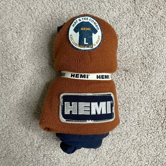 Fruit of the Loom “Hemi” Brown Hat and Shirt Promo Set - Picture 1 of 3